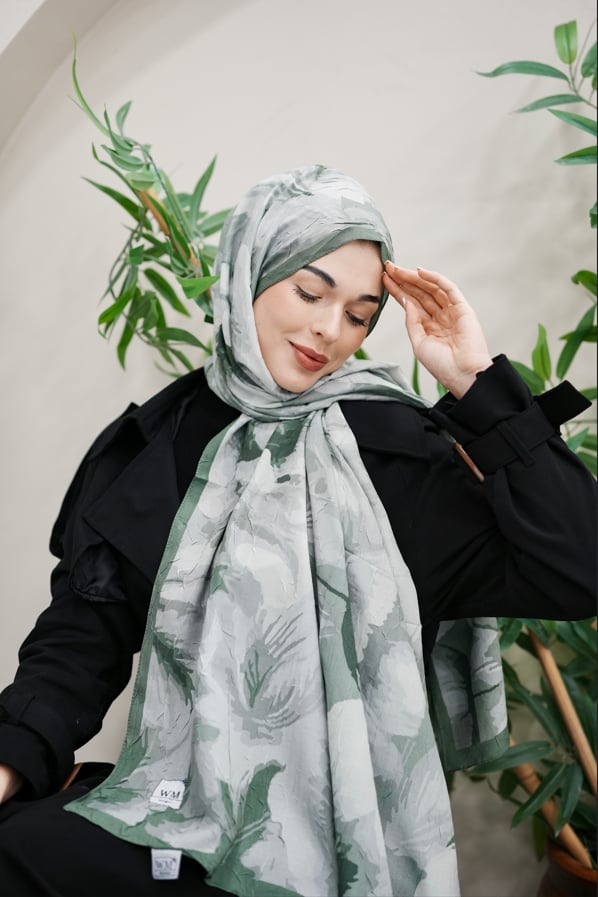 Vera Crush Şal - Mint Yeşil
