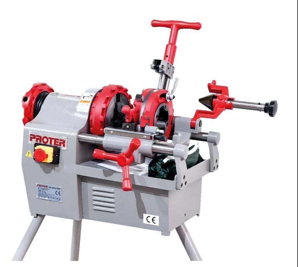 PROTER PR 3003 PRO 3'' TEZGAH TİPİ PAFTA MAKİNESİ 1000 WATT ÇAPAK ALMA APARATLI