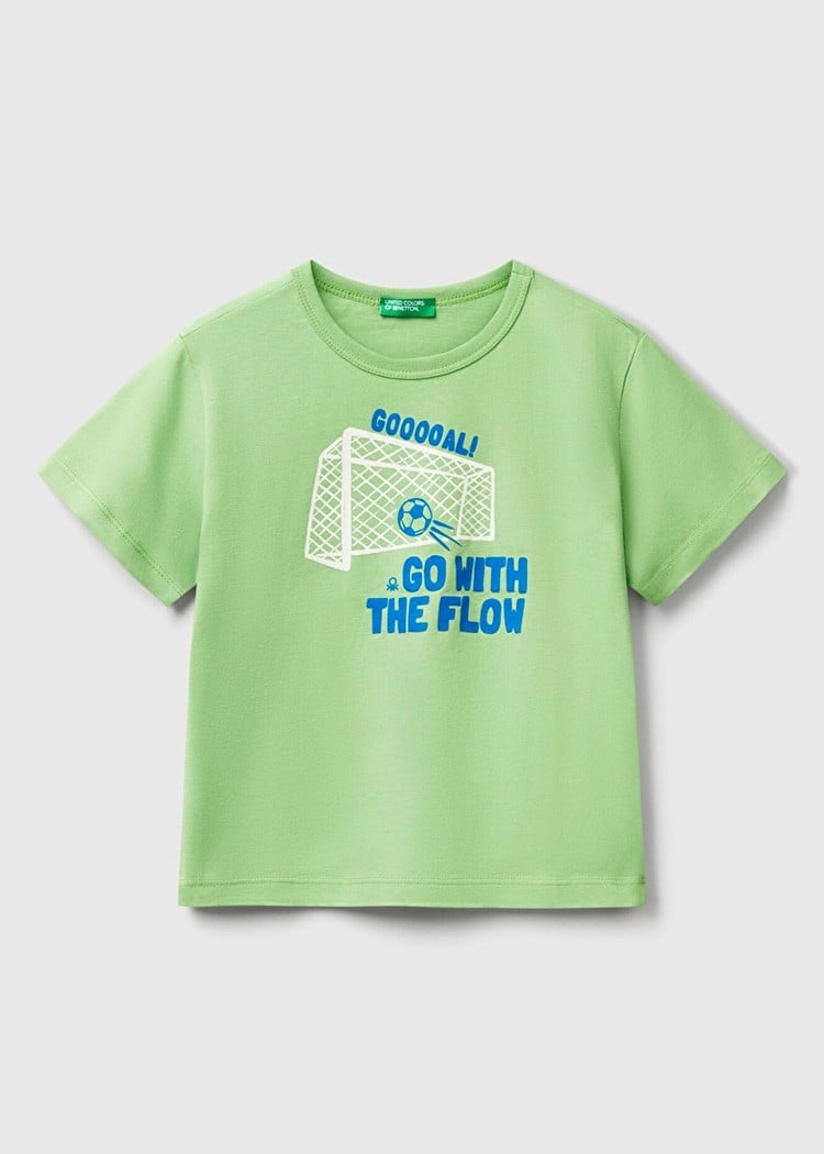 Benetton Erkek Bebek Tshirt 1-6 Yaş Yeşil