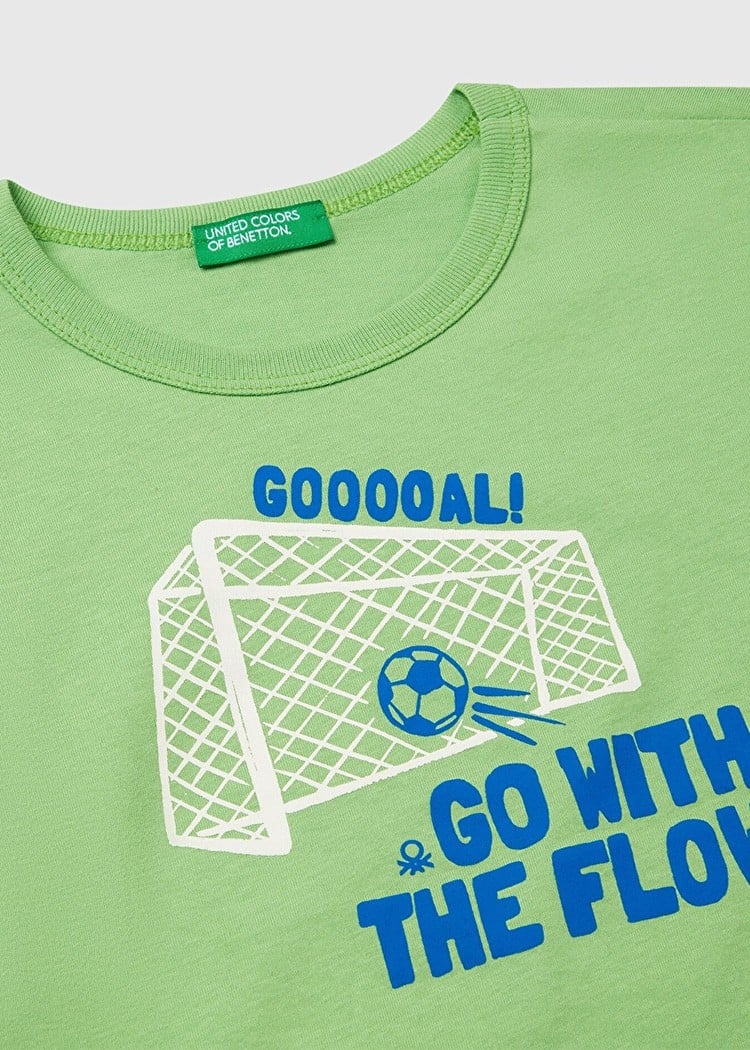 Benetton Erkek Bebek Tshirt 1-6 Yaş Yeşil