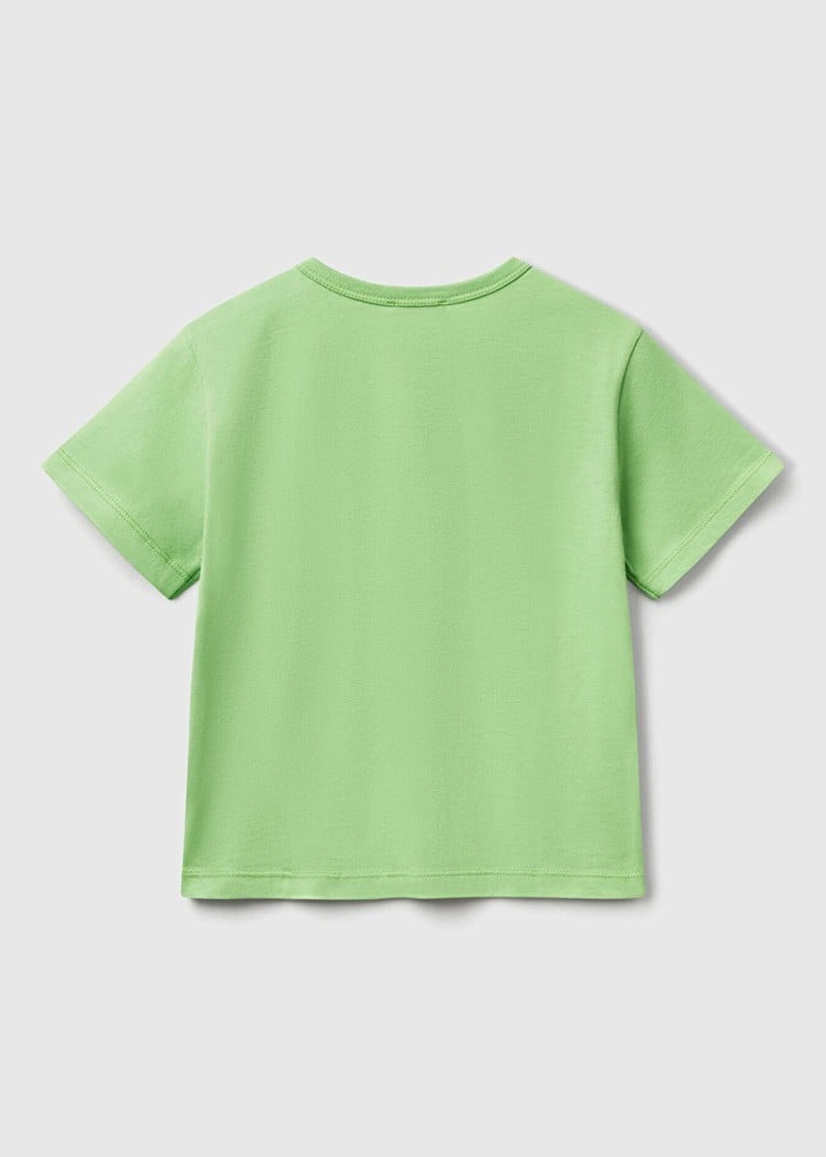 Benetton Erkek Bebek Tshirt 1-6 Yaş Yeşil