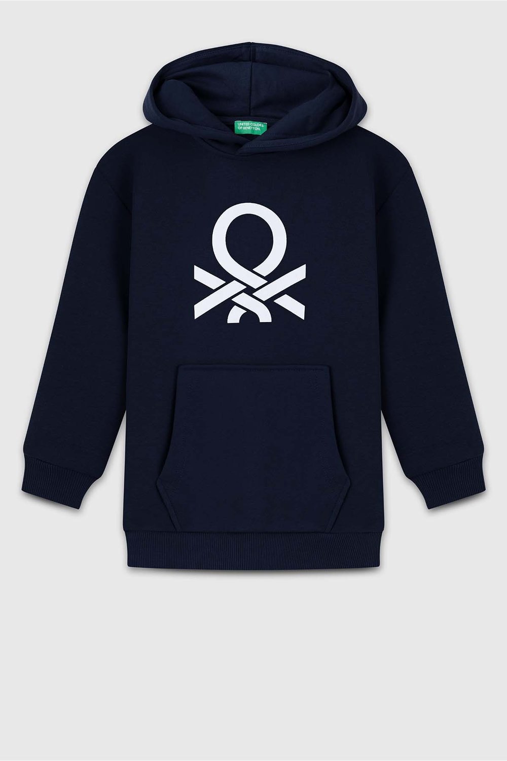 Benetton Kapşonlu Sweat Erkek Lacivert 4-14 Yaş