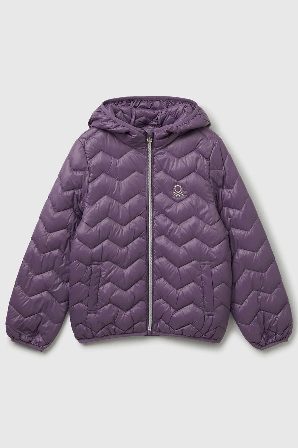 Benetton Mevsimlik Mont Kız Çocuk Mor 6-14 Yaş