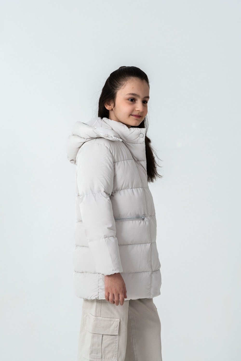 G-Serko Kız Kaban Taş Rengi 11-14 Yaş