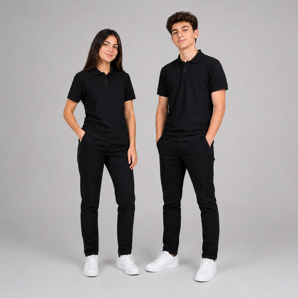 Kısa Kollu Lise Lakos Siyah Tshirt S-M-L-XL