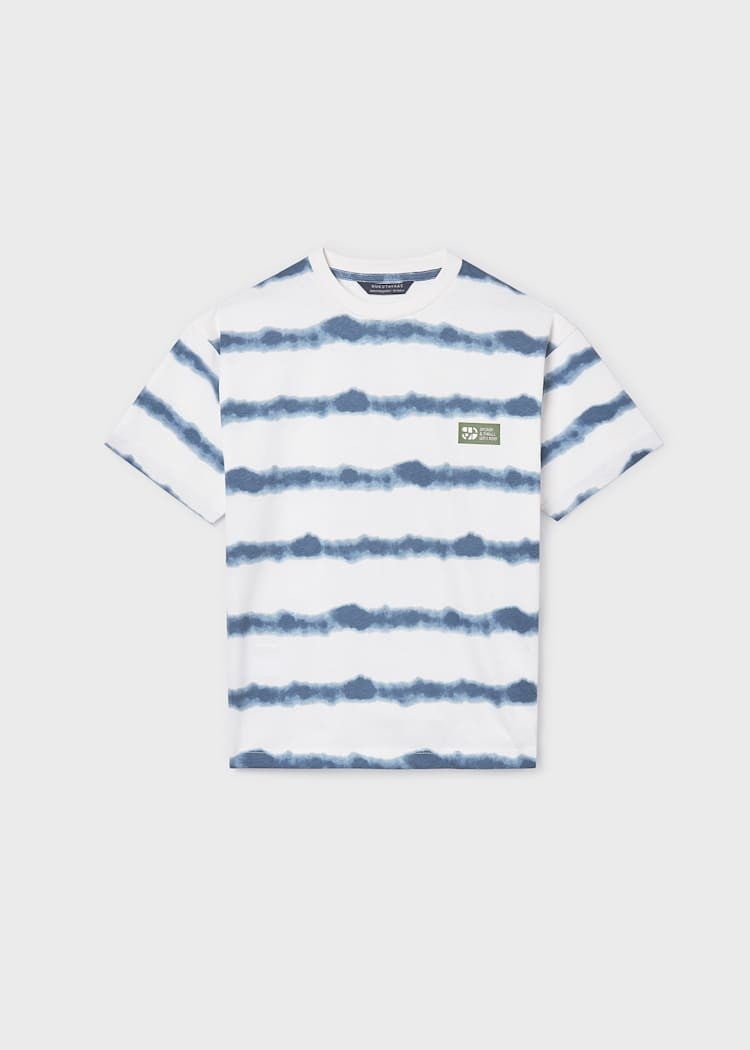 Mayoral Erkek Çizgili Tshirt 8-14 Yaş Mavi