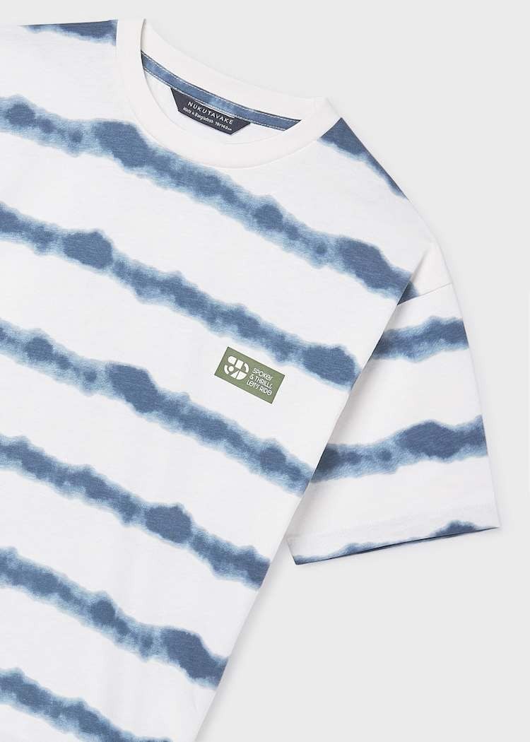 Mayoral Erkek Çizgili Tshirt 8-14 Yaş Mavi
