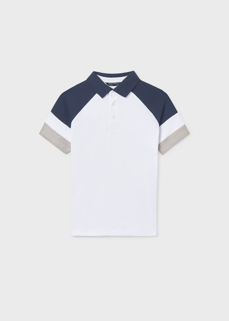 Mayoral Erkek Polo Yaka Tshirt 8-14 Yaş Beyaz