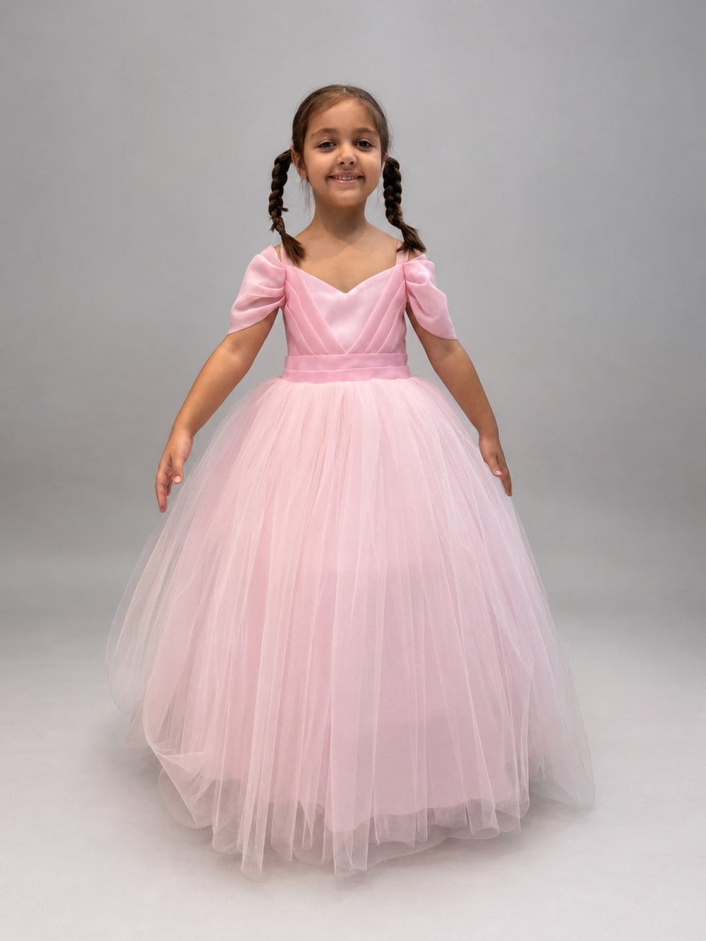 Miss Helina Abiye Elbise 6-10 Yaş Pembe