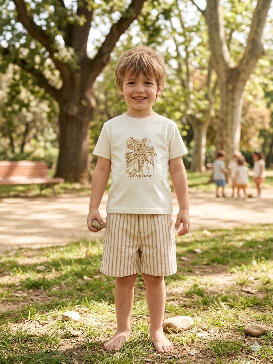 NK Kids Sundance-Palm Takım 1-4 Yaş Krem