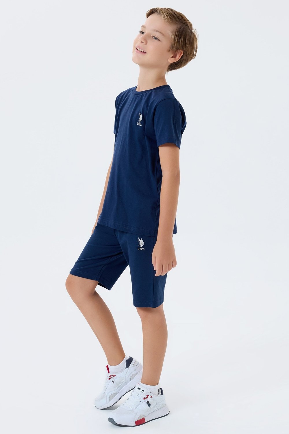 U.S. POLO ASSN Erkek Çocuk Şort Takım 9-14 Yaş Lacivert