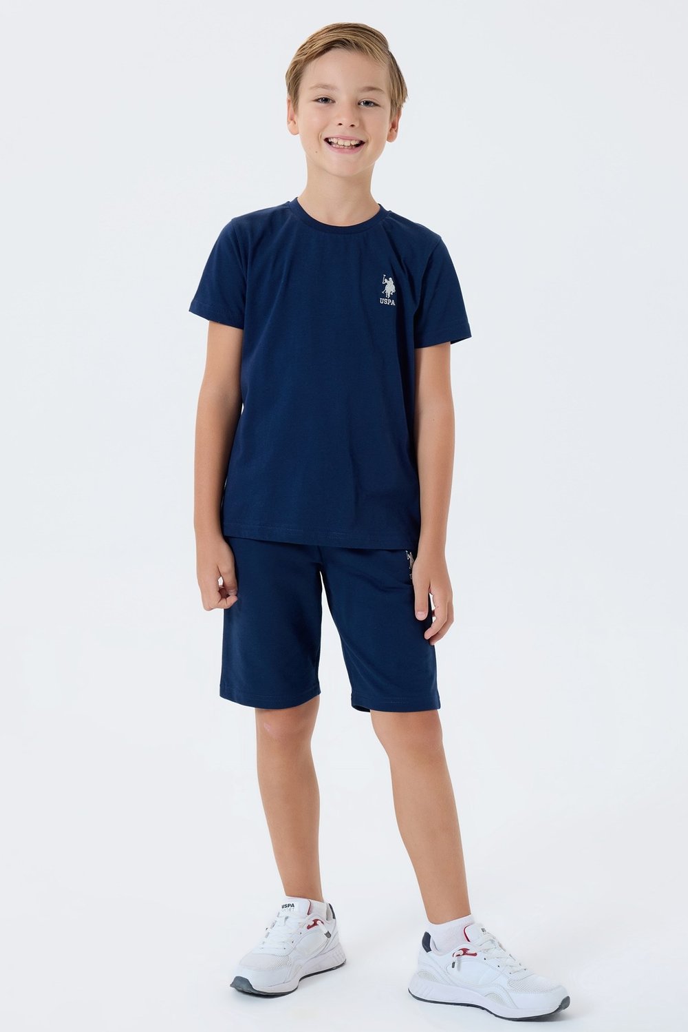 U.S. POLO ASSN Erkek Çocuk Şort Takım 9-14 Yaş Lacivert