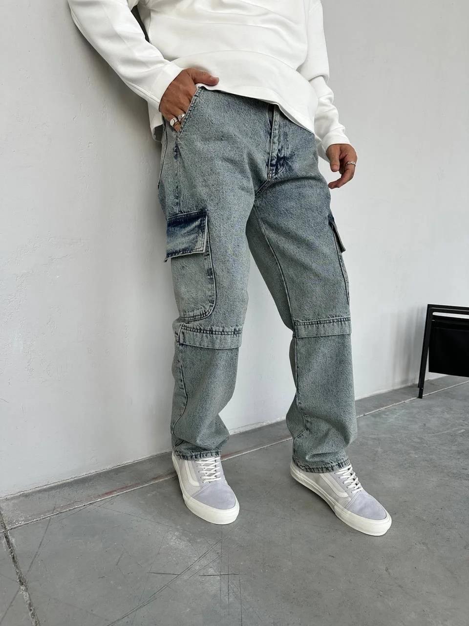 Kott Şerit Kargo Cep Baggy Pantolon
