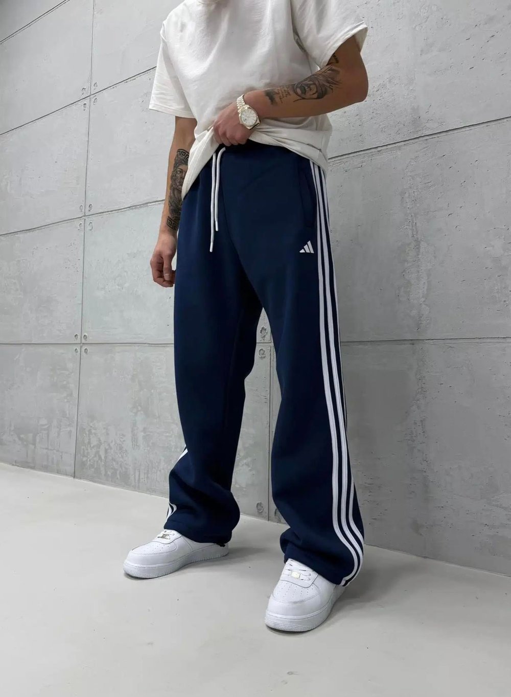 Lacivert Çizgi Adidas Eşofman