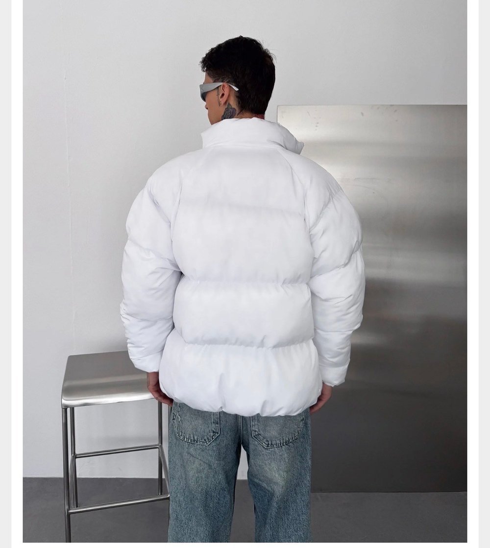 BEYAZ NİKE PUFFER MONT