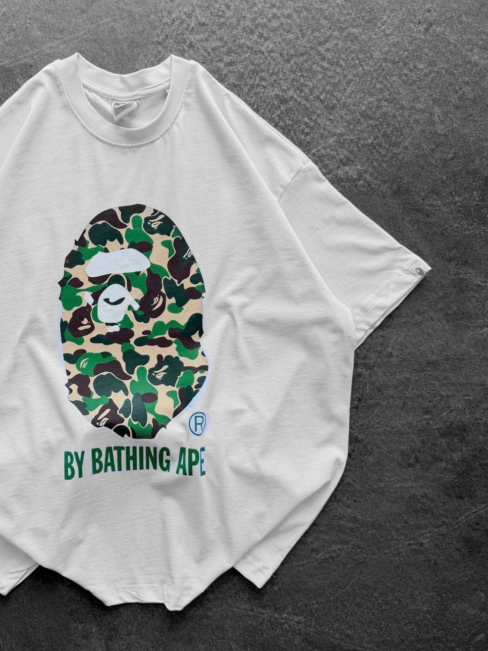 BEYAZ YEŞİL BAPE TSHİRT