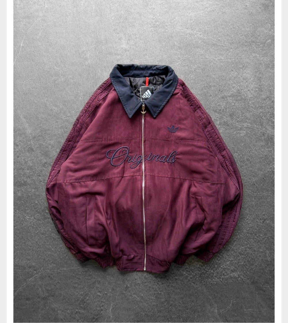 BORDO ORİGİNALS ADİDAS CEKET