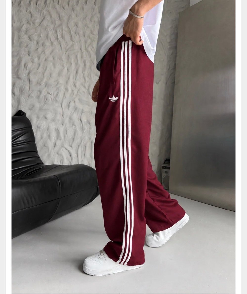 BORDO SÜET ADİDAS EŞOFMAN