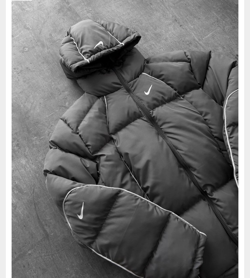 Gri Biyeli Nike Mont