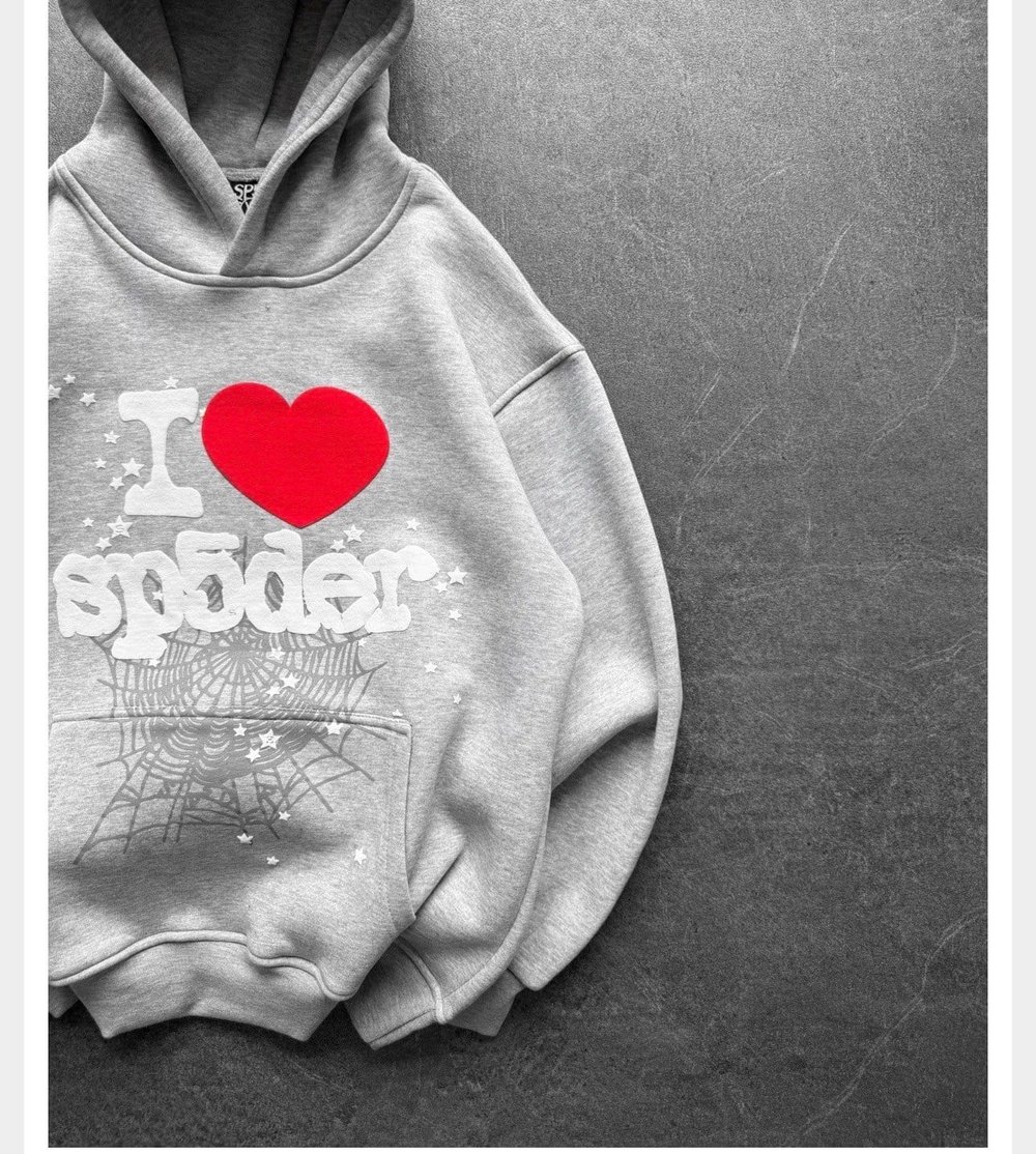 GRİ KAPŞONLU SP5DER SWEAT