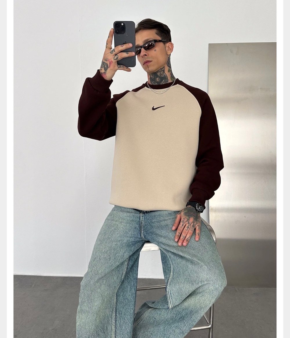 KAHVE KOL NİKE SWEAT