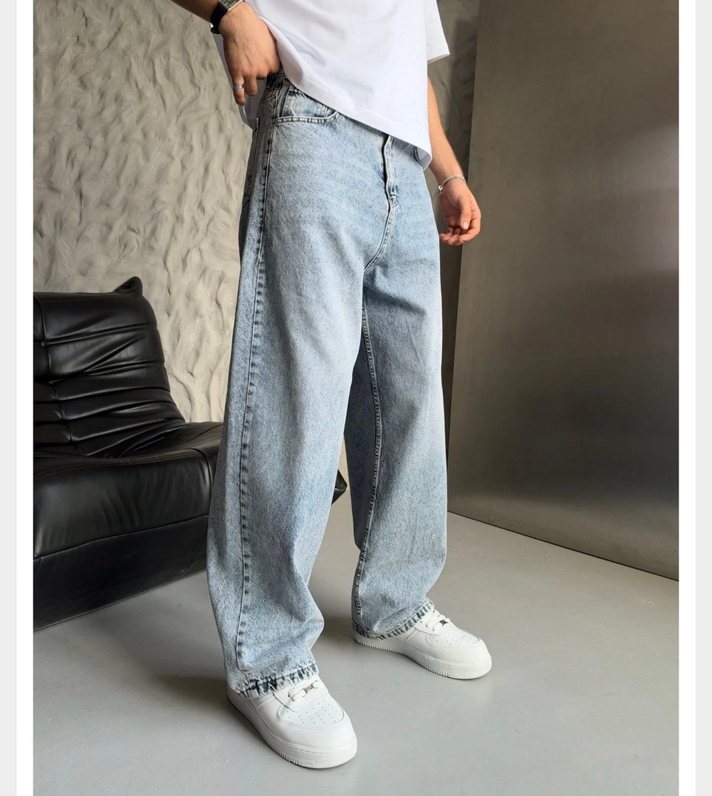 KAR YIKAMA LOOSE-FİT PANTOLON