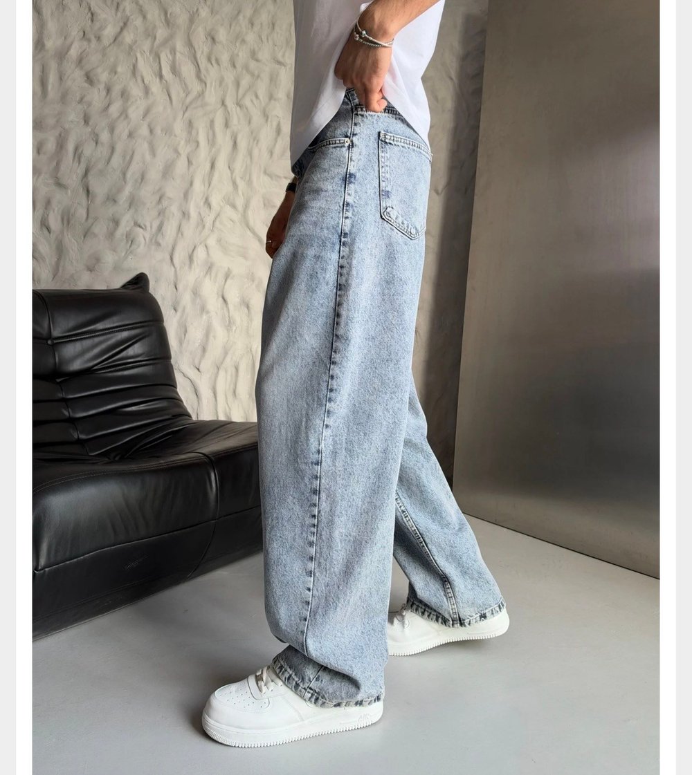 KAR YIKAMA LOOSE-FİT PANTOLON