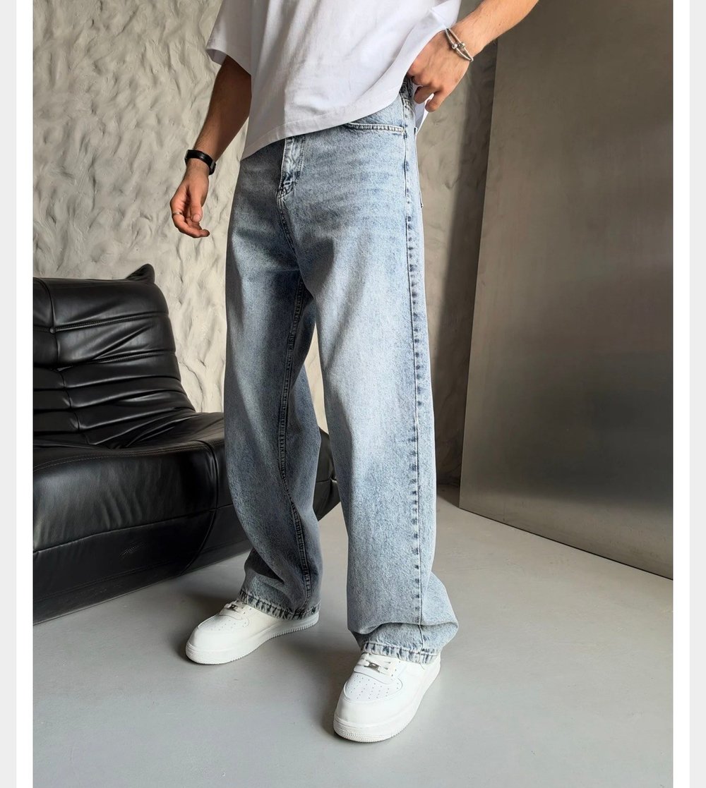 KAR YIKAMA LOOSE-FİT PANTOLON