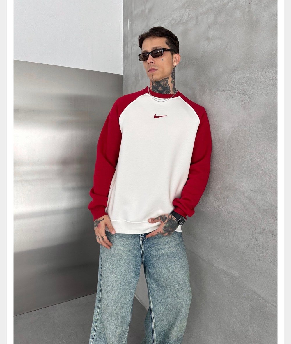 KIRMIZI KOL NİKE SWEAT