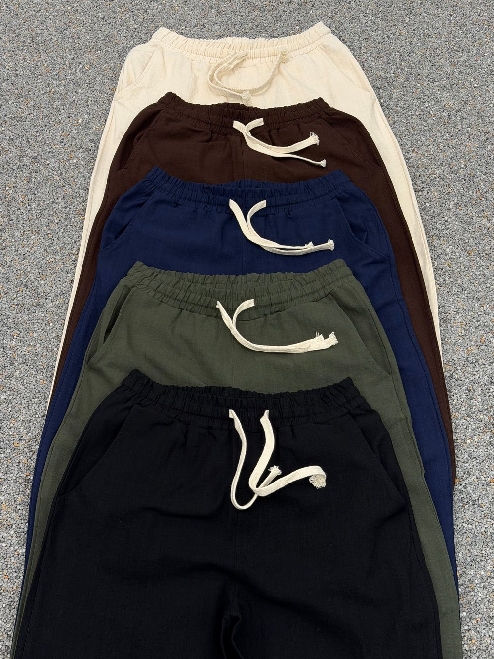 LACİVERT BAGGY KETEN PANTOLON