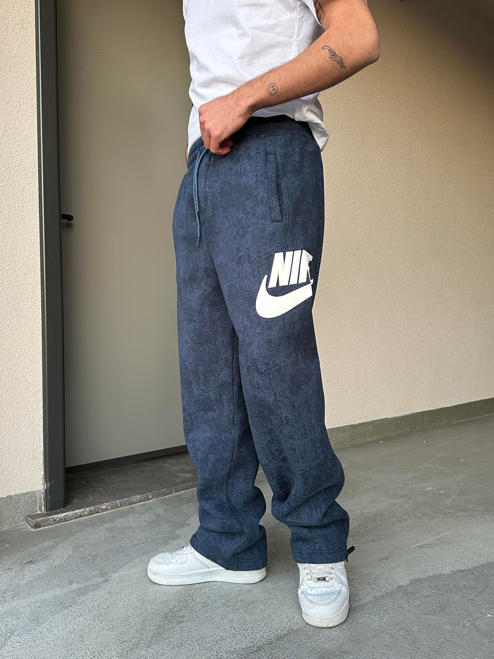 Lacivert Batik Yan Nike Eşofman