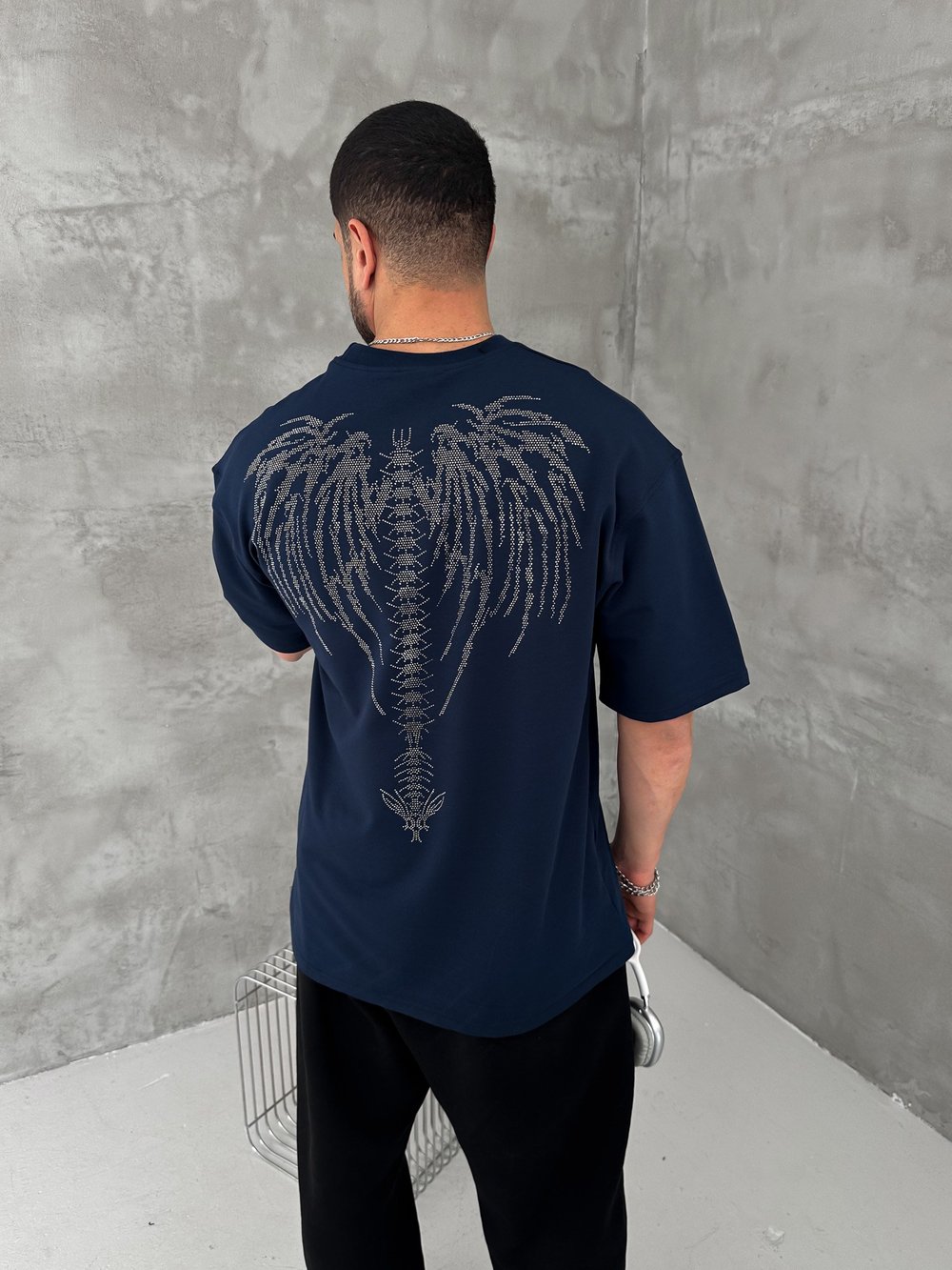 LACİVERT DARK ANGEL TSHİRT
