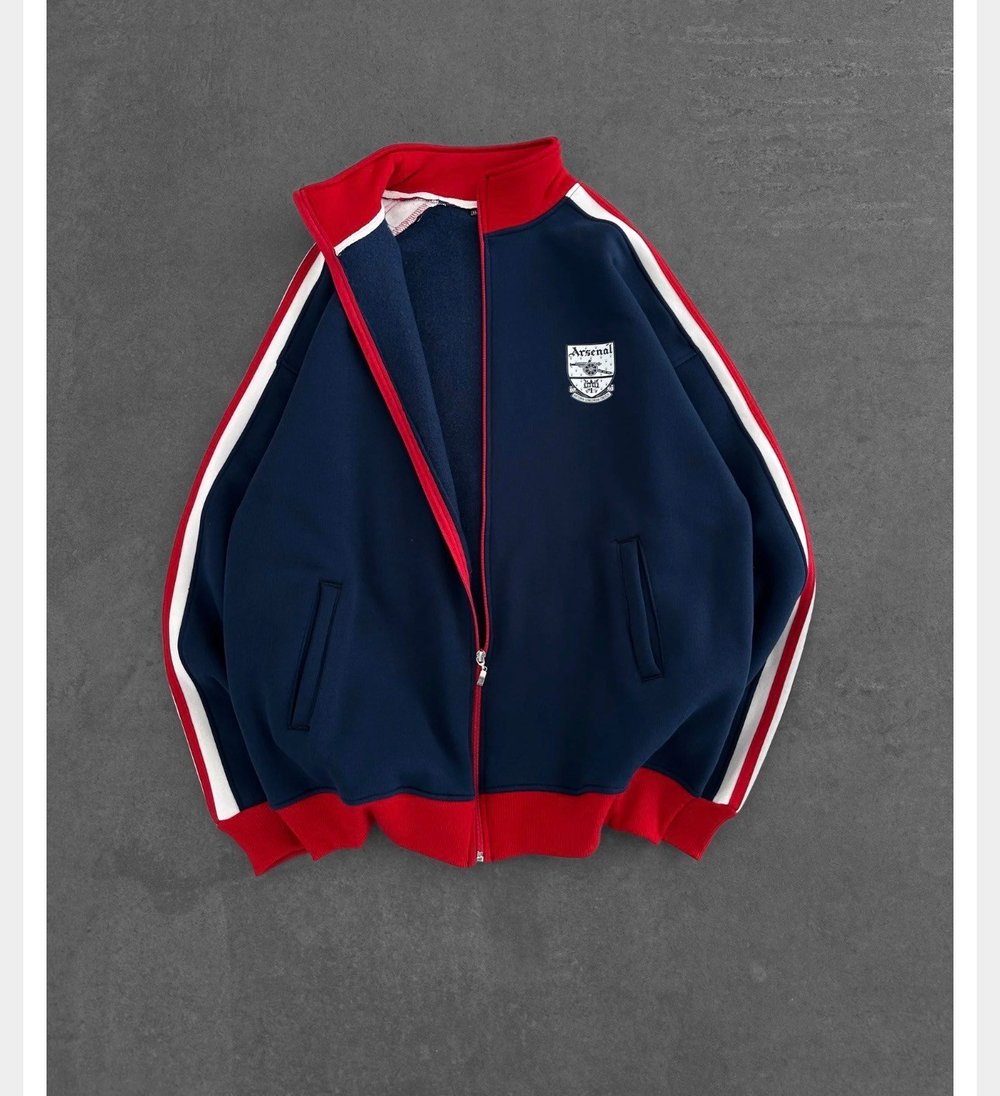LACİVERT KOL ŞERİT VİNTAGE ARSENAL HIRKA