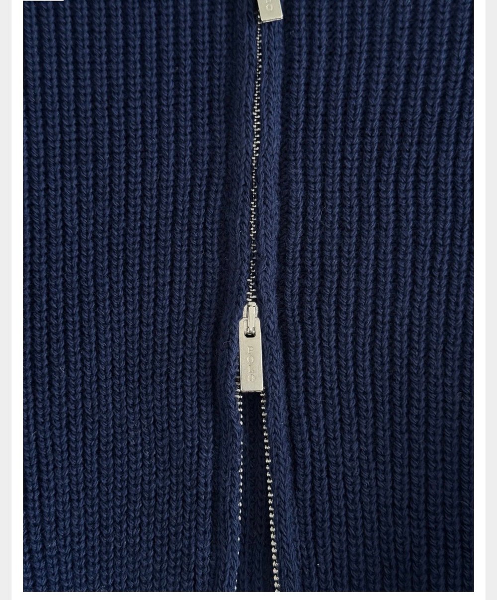 LACİVERT POLO TRİKO HIRKA