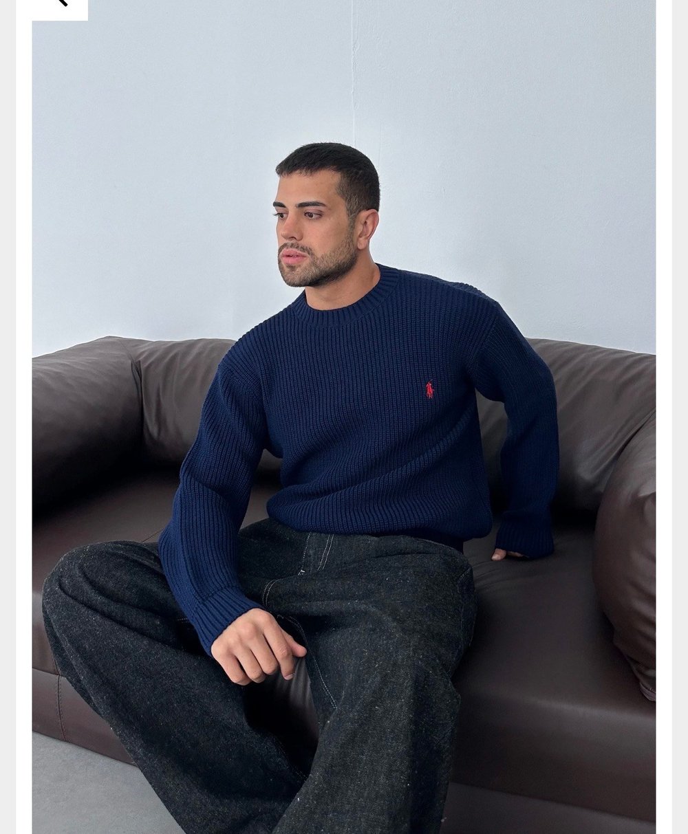 LACİVERT POLO TRİKO KAZAK