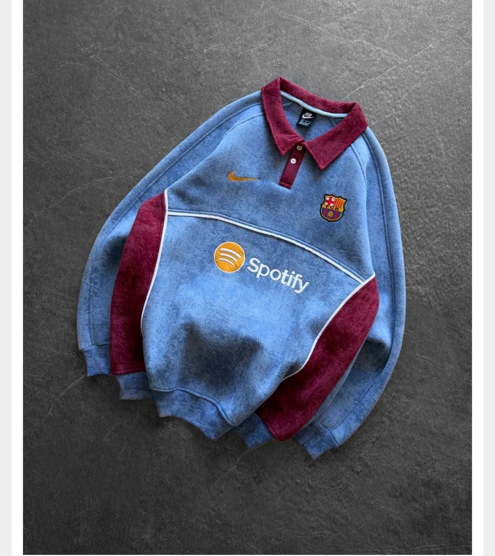MAVİ ÇOK YIKAMA BARÇA SWEAT