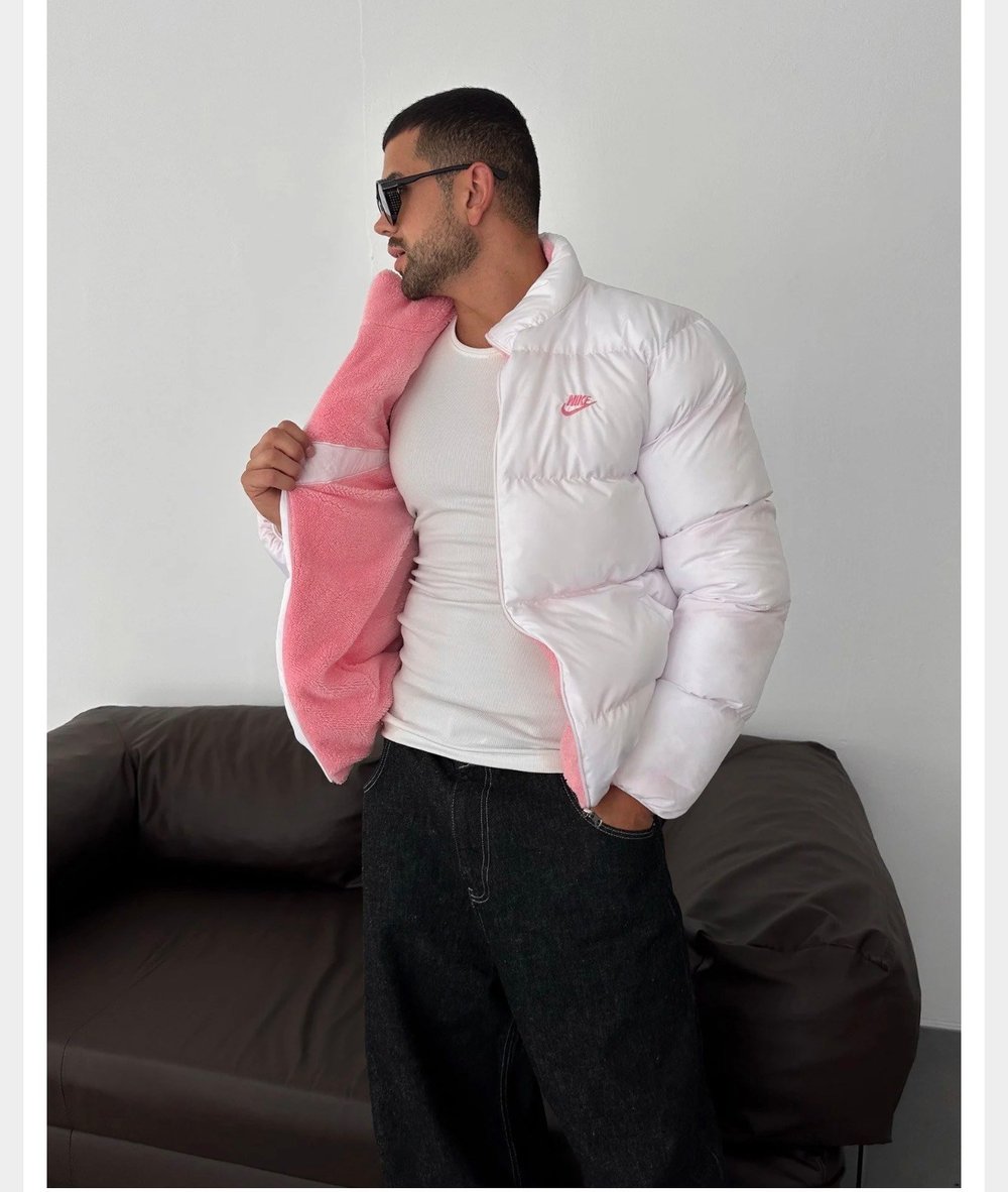 PEMBE ÇİFT TARAFLI NİKE MONT