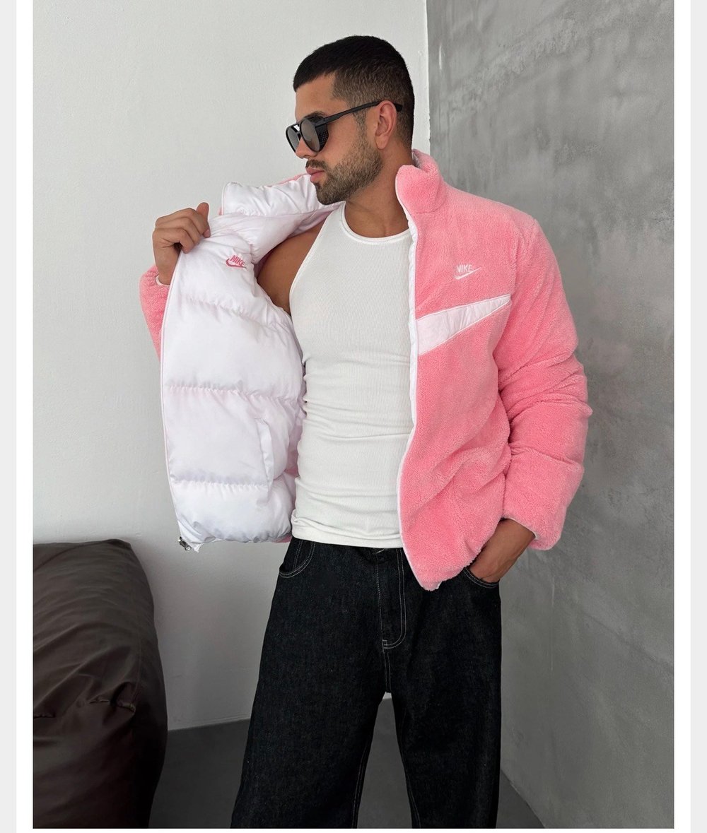 PEMBE ÇİFT TARAFLI NİKE MONT