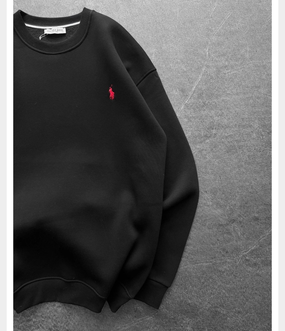 SİYAH BASİC POLO SWEAT