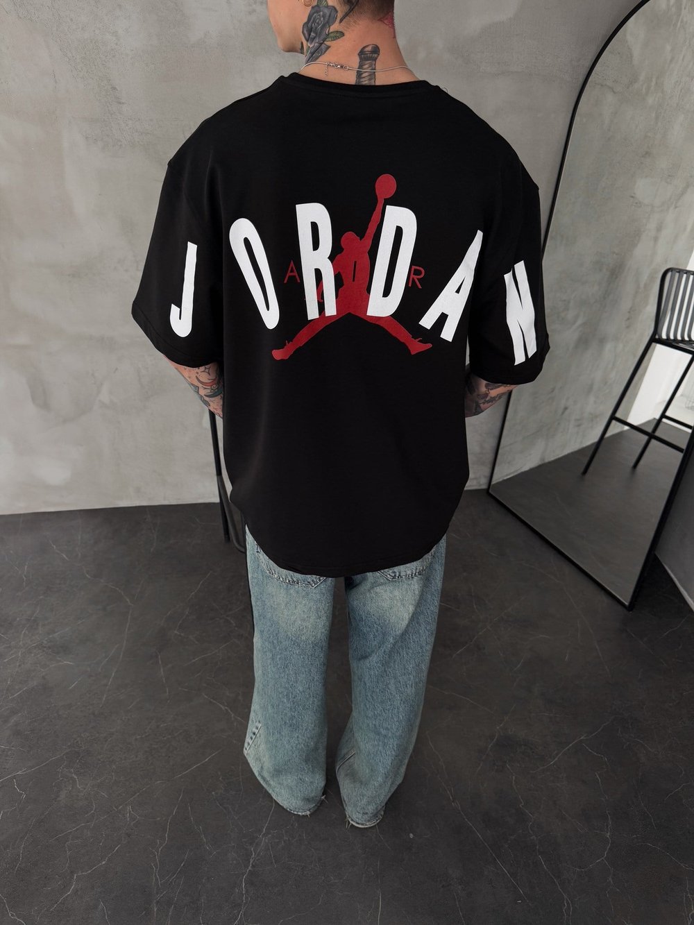 SİYAH SIRT JORDAN TSHİRT