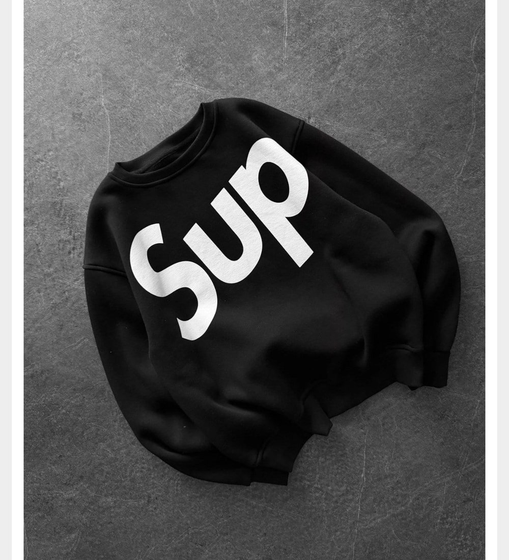 SİYAH YARIM SUPREME SWEAT