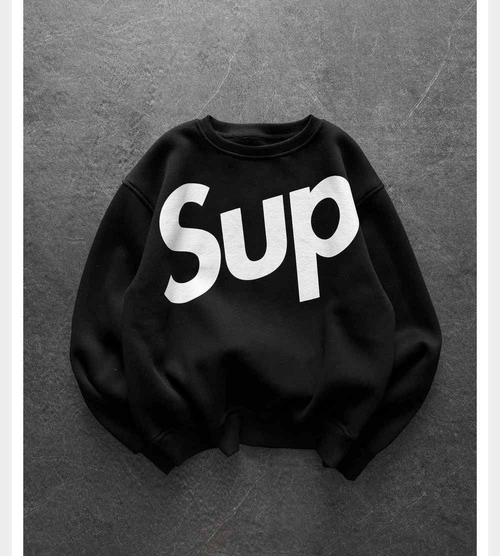 SİYAH YARIM SUPREME SWEAT