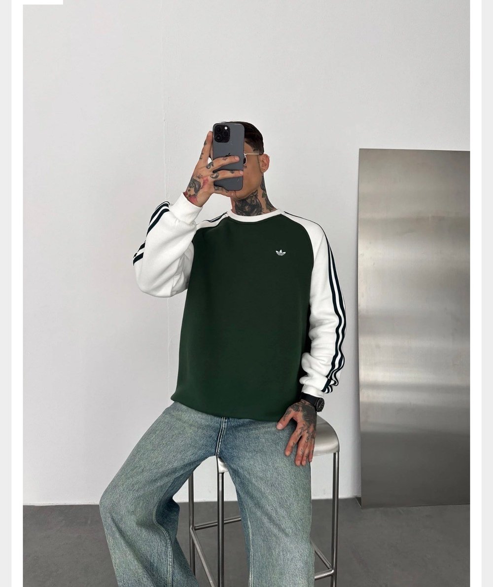 YEŞİL GÖVDE ADİDAS SWEAT