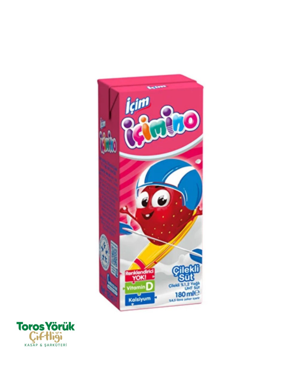 İÇİMİNO ÇİLEKLİ SÜT 180 ML 