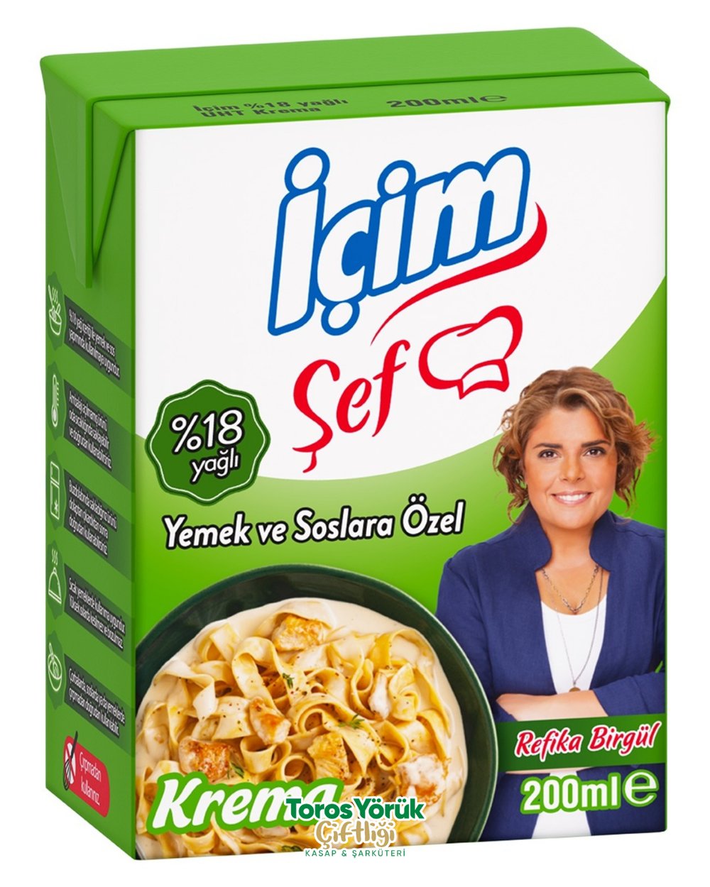 ÜLKER İÇİM ŞEF KREMA 200 ML %18 YAĞLI