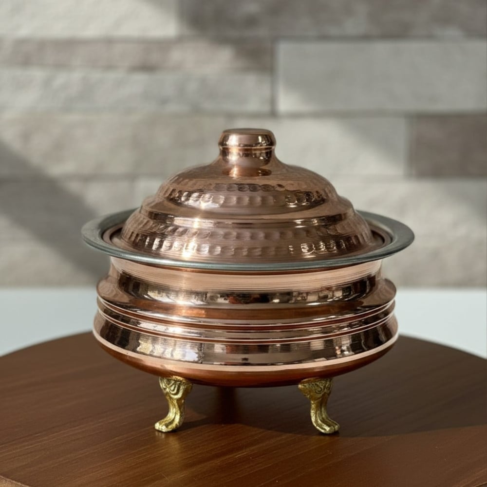 Bakır Klasik Ayaklı Şekerlik
