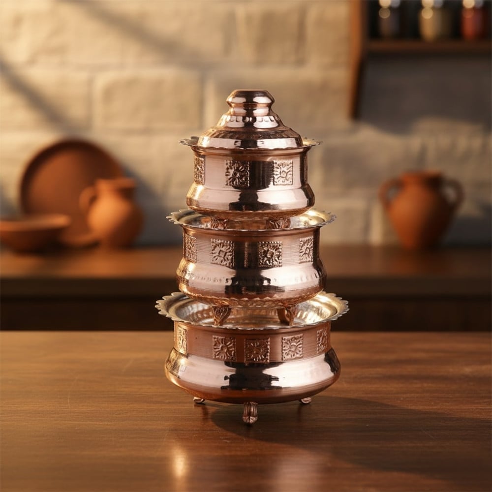 Bakır Klasik Ayaklı Şekerlik