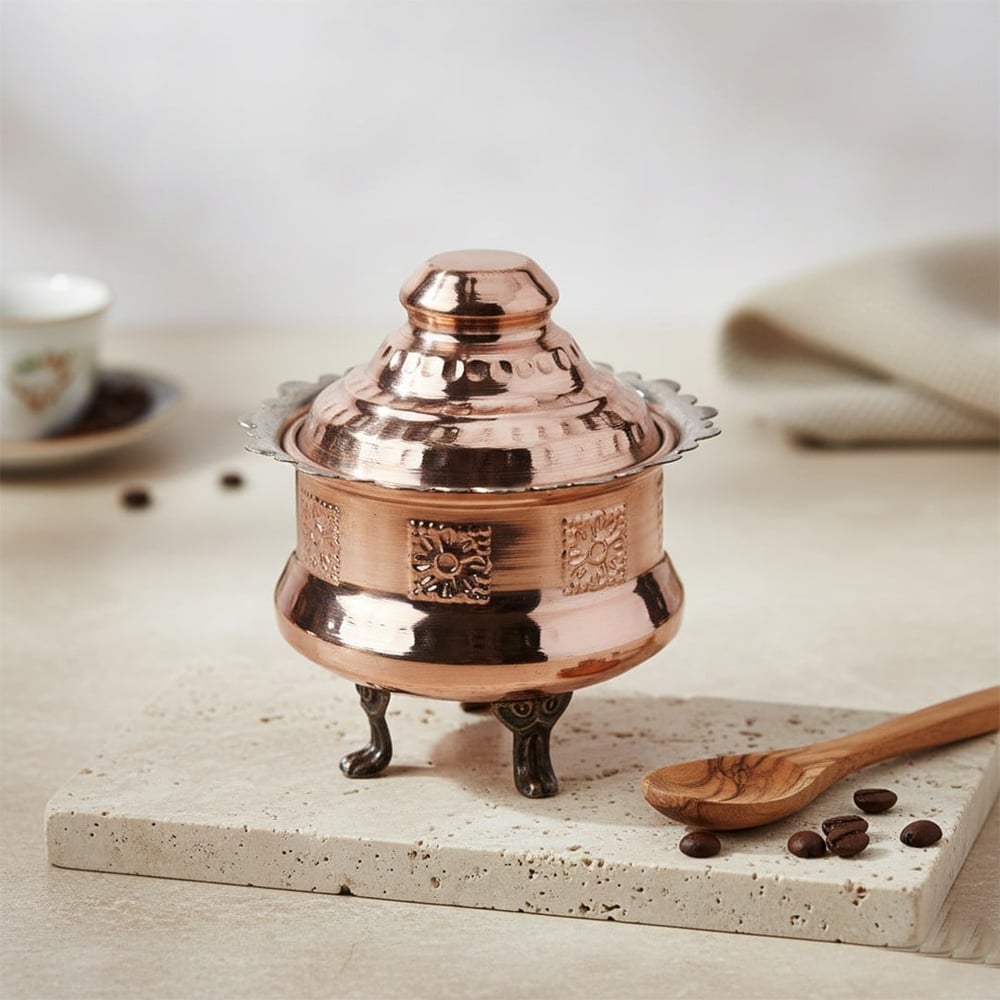 Bakır Klasik Ayaklı Şekerlik