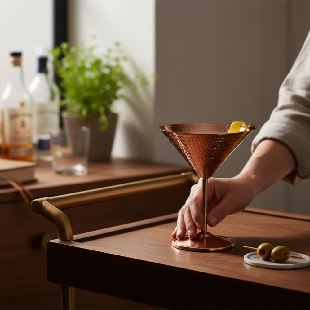 Bakır Martini Bardak