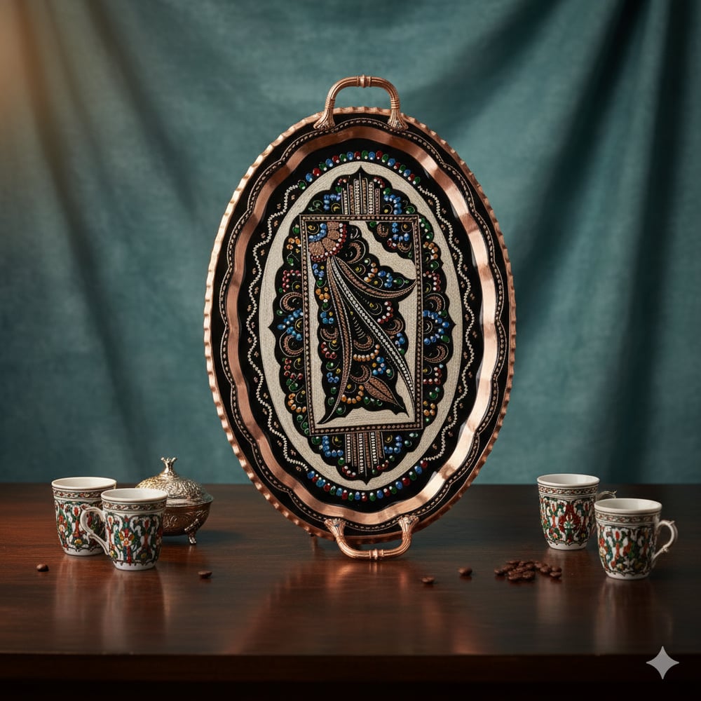 Bakır Mine İşlem Oval Tepsi